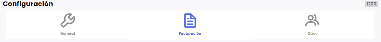 Una ilustración de la configuración del Software de facturación