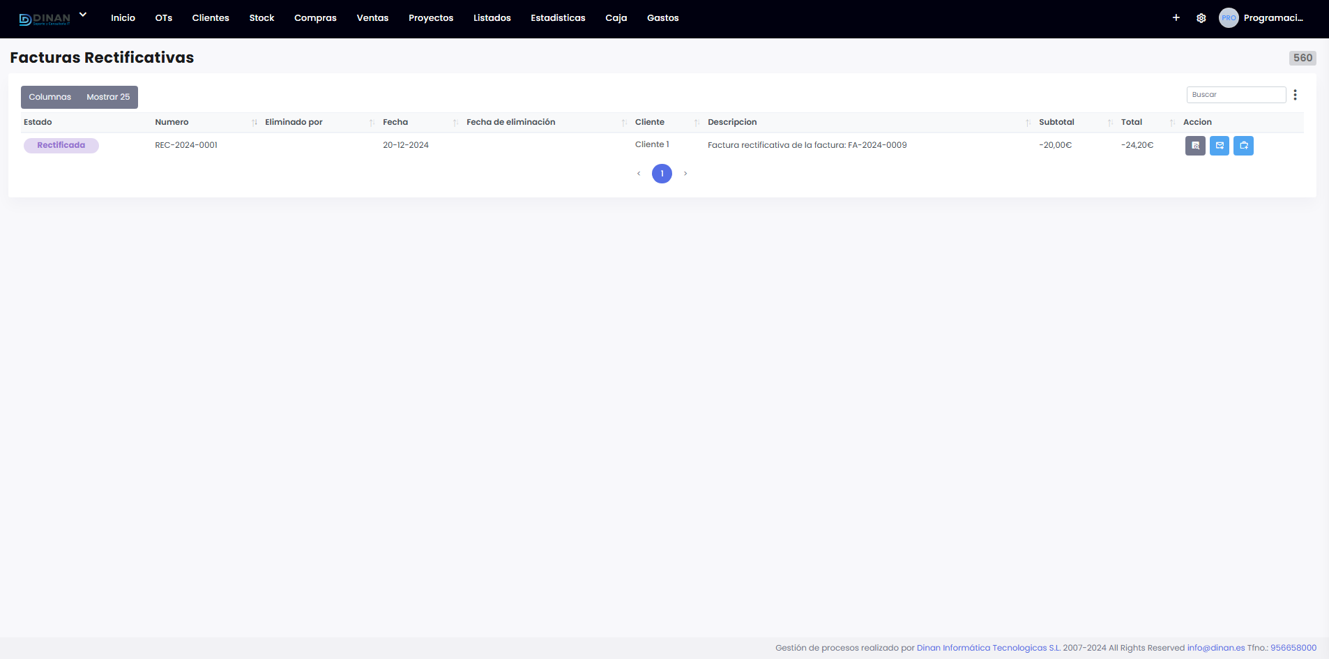 Una ilustración de la configuración del Software de facturación