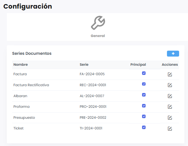 Una ilustración de la configuración del Software de facturación