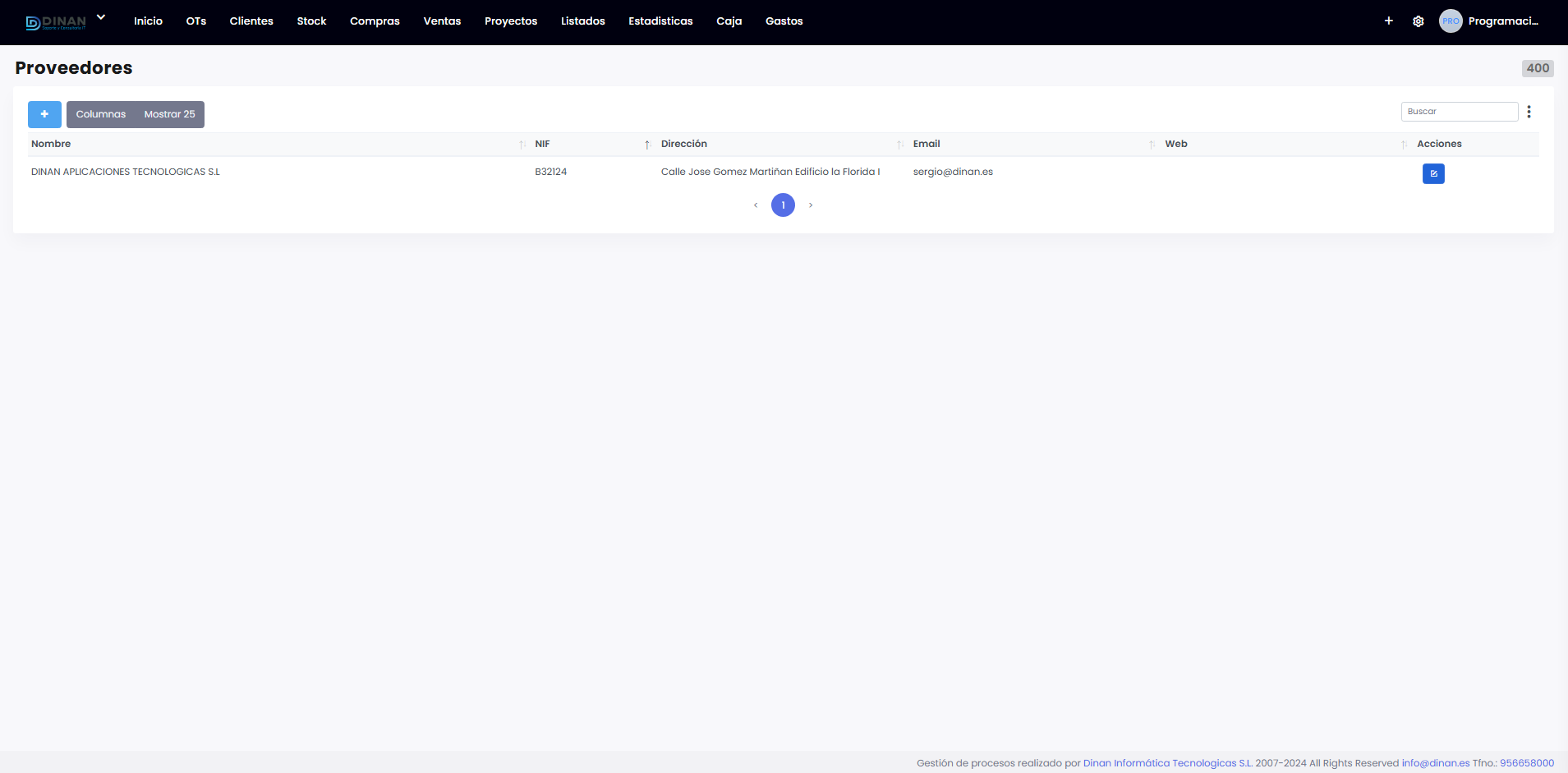 Una ilustración del proceso de proveedores